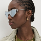 Elise | Women's Sunglasses with Metal Frame and Shield Silhouette