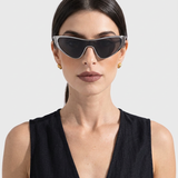 Elise | Women's Sunglasses with Metal Frame and Shield Silhouette