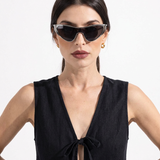 Elise | Women's Sunglasses with Metal Frame and Shield Silhouette