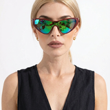 Elise | Women's Sunglasses with Metal Frame and Shield Silhouette