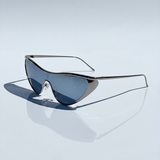 Elise | Women's Sunglasses with Metal Frame and Shield Silhouette