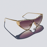 Elise | Women's Sunglasses with Metal Frame and Shield Silhouette