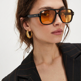 Harlow | Women's Sunglasses with Acetate Frame Oversized Square Silhouette