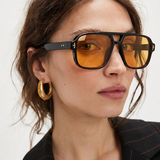 Harlow | Women's Sunglasses with Acetate Frame Oversized Square Silhouette