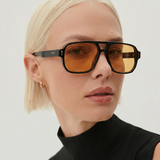 Harlow | Women's Sunglasses with Acetate Frame Oversized Square Silhouette