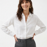 Reese | Women Blouse With Linen Long Sleeve