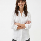 Reese | Women Blouse With Linen Long Sleeve