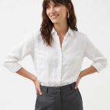 Reese | Women Blouse With Linen Long Sleeve