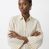 Penelope | Women Shirt With Striped Button Up