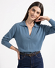 Roma | Women Polo Sweater With Cotton Relaxed Fit