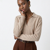 Roma | Women Polo Sweater With Cotton Relaxed Fit