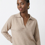 Roma | Women Polo Sweater With Cotton Relaxed Fit