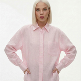 Iris | Women Shirt With Linen Oversized Fit