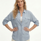 Iris | Women Shirt With Linen Oversized Fit