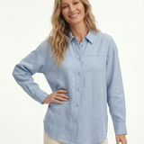 Iris | Women Shirt With Linen Oversized Fit