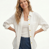 Iris | Women Shirt With Linen Oversized Fit