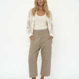 Rosalie | Women's Harem Cut Denim Pants with Elastic Waist