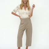 Rosalie | Women's Harem Cut Denim Pants with Elastic Waist
