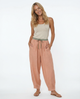 Éline | Women's Linen Tapered Pants with High Stretch Waist