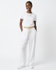 Éline | Women's Linen Tapered Pants with High Stretch Waist