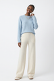 Viviana | Women's Merino Wool Wide Leg Pants with Elastic Waist