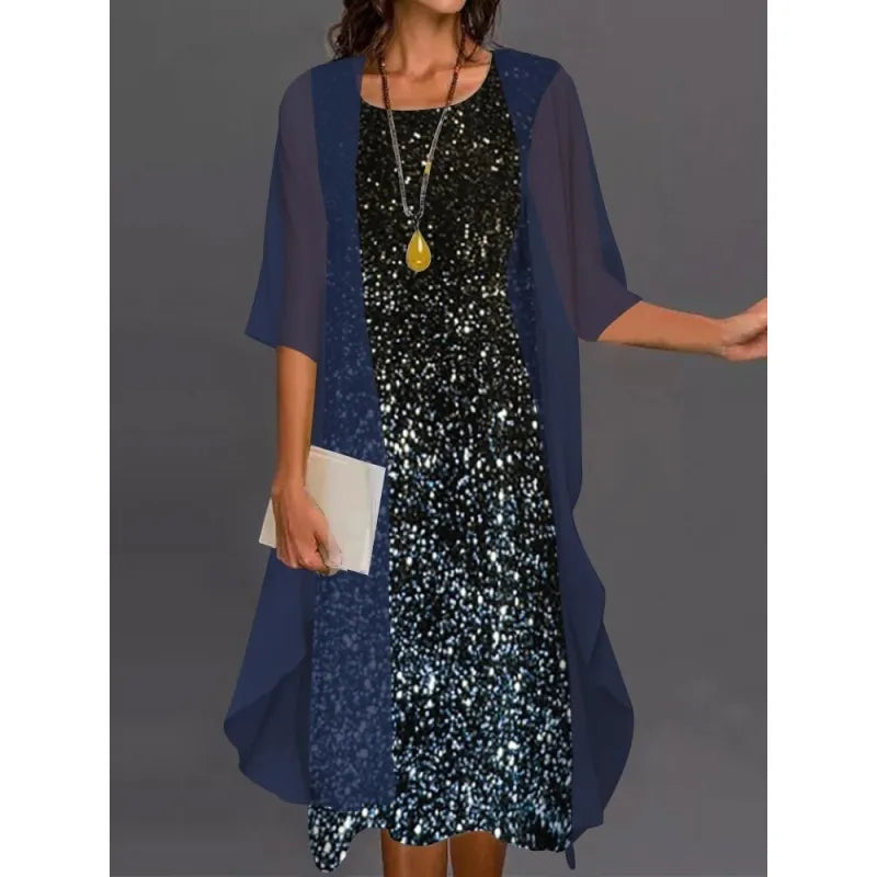 Brielle | Women's Maxi Dress with Floral Panels