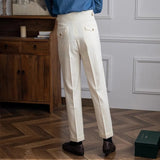 Evan | Men's Trousers with Side Adjusters and Pleats