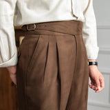 Evan | Men's Trousers with Side Adjusters and Pleats