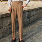 Alexander | Men's Trousers with Side Adjusters and Pleats