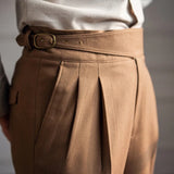 Evan | Men's Trousers with Side Adjusters and Pleats