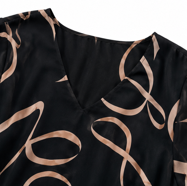 Vivara – Flowing Chiffon Midi Dress for Women