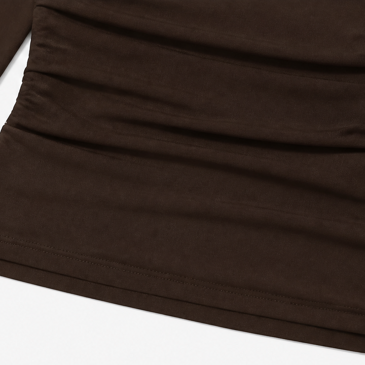 Wearbella – Cape Overlay Ruched Batwing Top