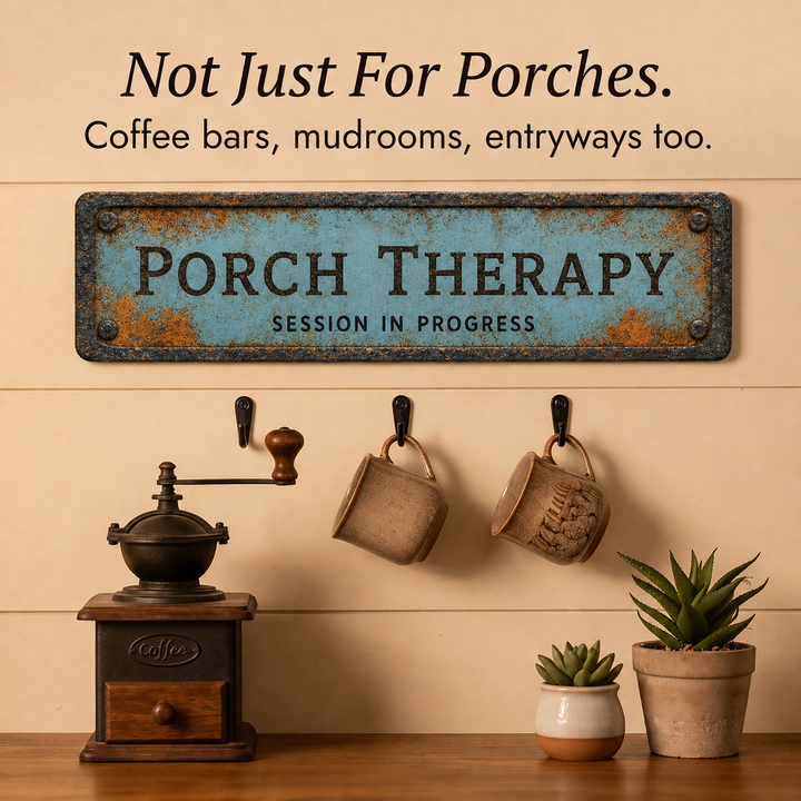 Porchly – Vintage Farmhouse Porch Therapy Plaque