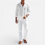 Laricci | Men’s Breathable Linen Button-Up