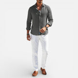 Laricci | Men’s Breathable Linen Button-Up