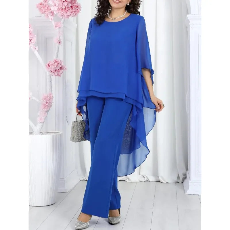 Maja | Women's Pants Set with Cape Sleeves