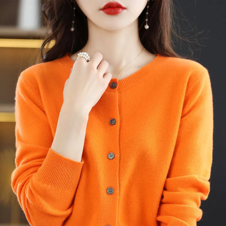 Emersyn | Women's Cardigan with Buttons and Ribbed Cuffs