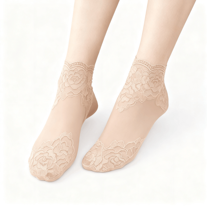 Feeluxe - Elegant Lace Socks for Women