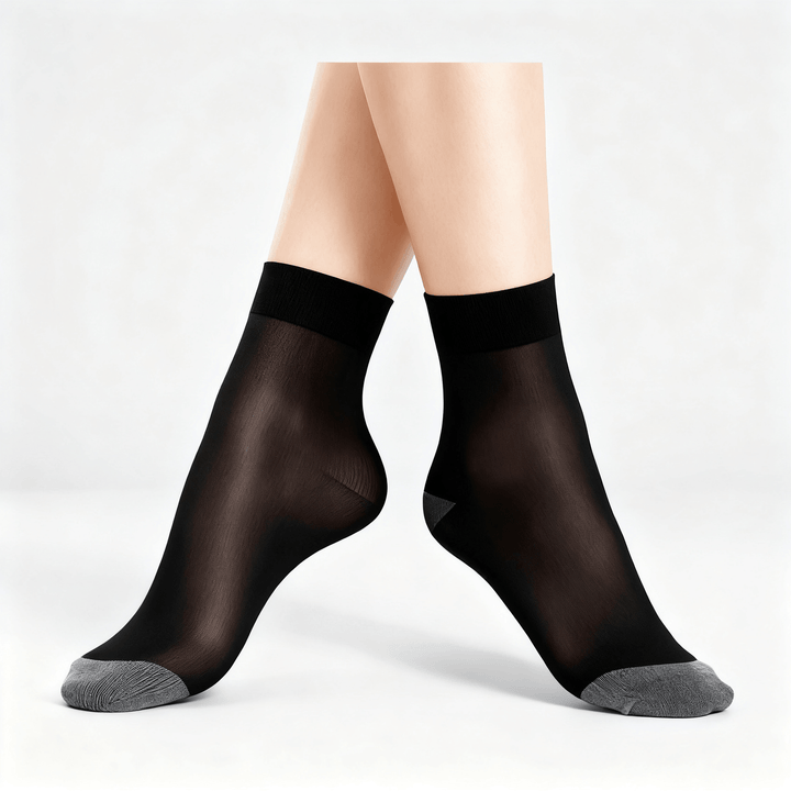 Feeluxe - Silky Anti-Slip Cotton Socks (5+5 Free)