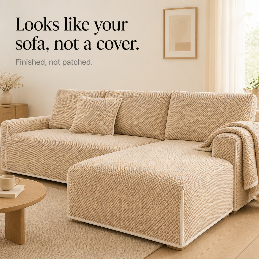 Nestora – Modular Non-Slip Chenille Sofa Cover