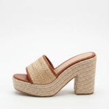 Célie | Women Heels with Orthopedic Insoles and Raffia