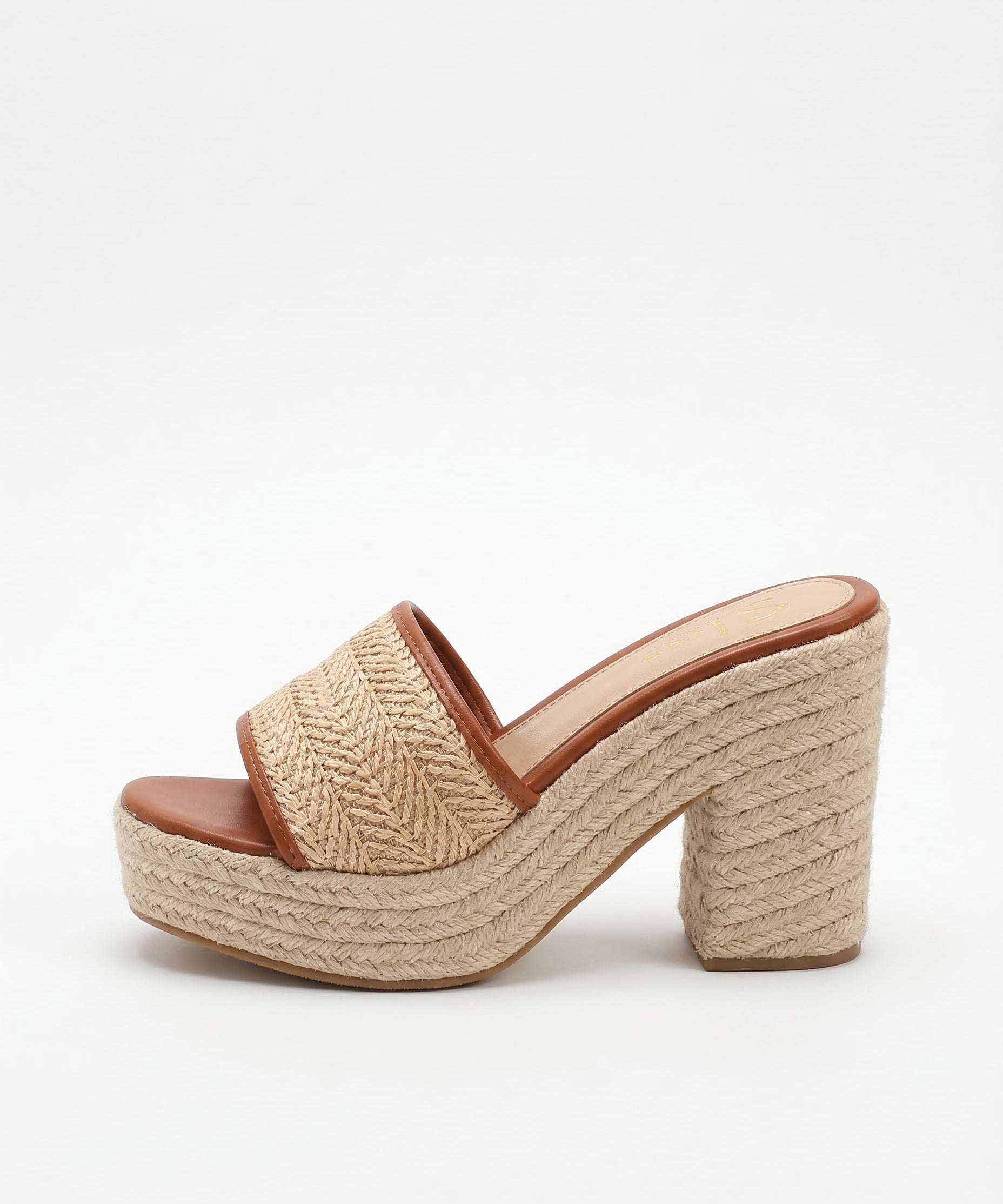 Célie | Women Heels with Orthopedic Insoles and Raffia