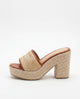 Célie | Women Heels with Orthopedic Insoles and Raffia