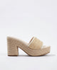 Célie | Women Heels with Orthopedic Insoles and Raffia