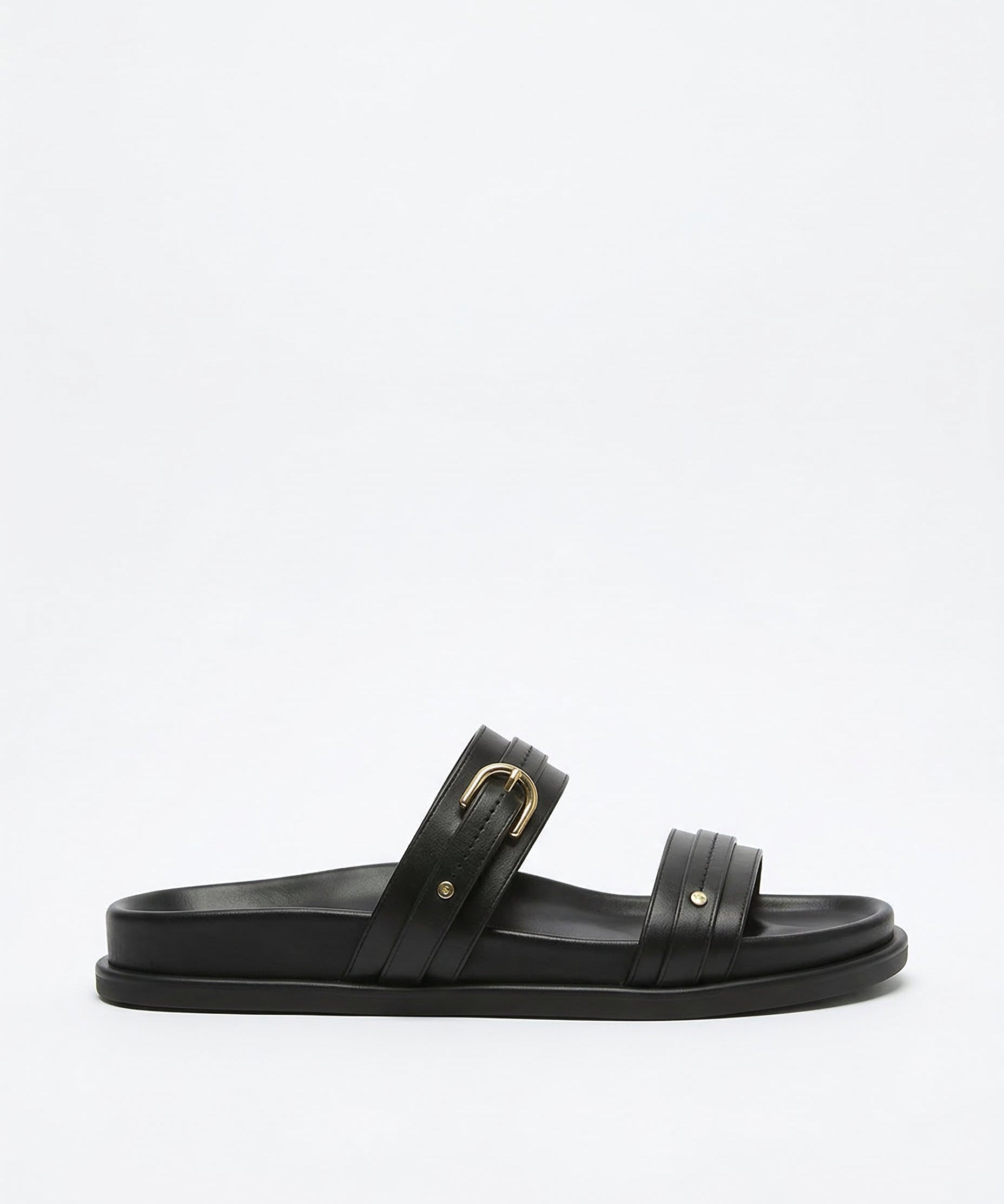 Maribel | Women's Twin Strap Flats with Buckles Cushioned Insole Anti-Slip Sole