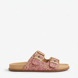 Noemi | Women's Sandals with Raffia Straps and Buckles