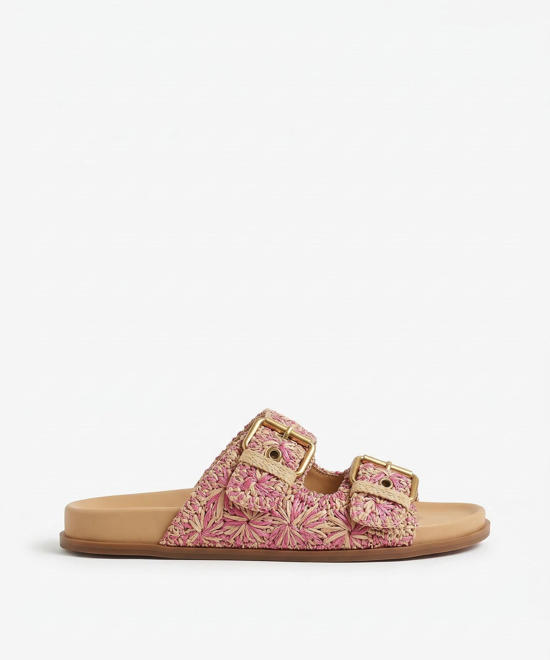 Noemi | Women's Sandals with Raffia Straps and Buckles