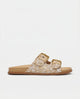 Noemi | Women's Sandals with Raffia Straps and Buckles