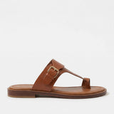 Valencia | Women's Leather Sandal with Buckle and Support