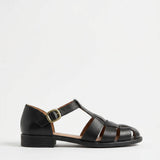 Lorelei | Women's Sandals with Handwoven Cutouts and Buckle